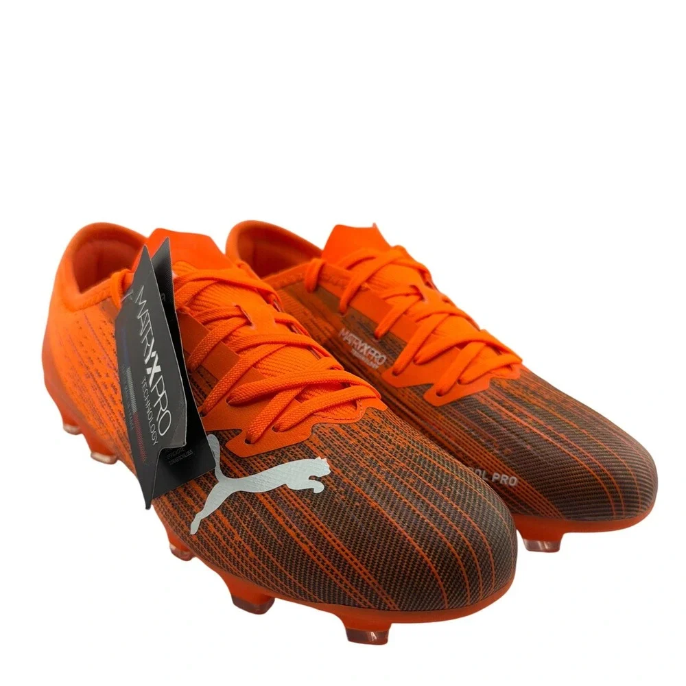 Puma Ultra 2.1 FG/AG Soccer Cleats Kids US Size 5C Orange New 106097-01 Athletic